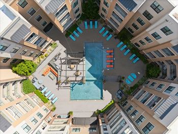 Tiered pool with tanning deck